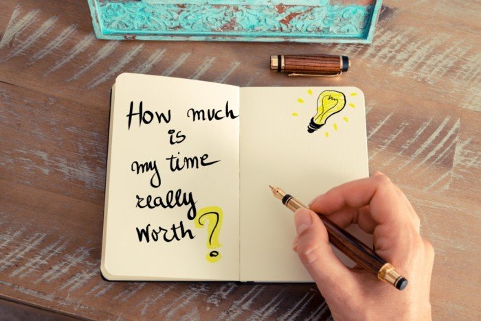 Written Text How Much Is My Time Really Worth ?